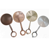 Medaglione Bifacciale 80mm con Sostegno Rialzato Rame Cromo Dorato