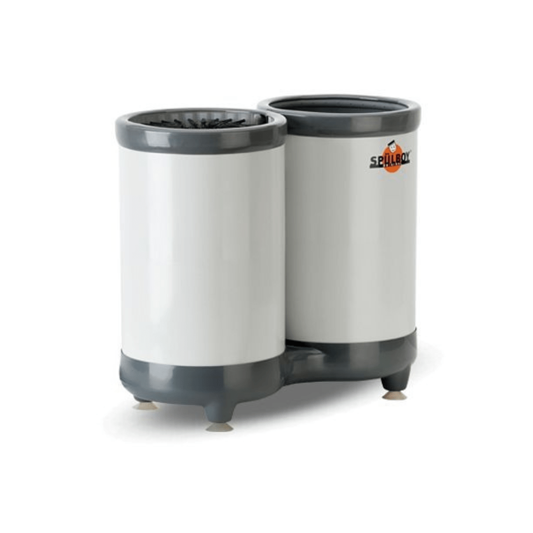 Lavabicchieri Con Ventose | 3 Spazzole Per Bar E Feste | Bianco/Nero | 22x18,5x9,5 Cm | Per Lavaggio Interno Ed Esterno - Foto 9